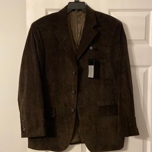 Geoffrey Beene Sport Coat brand new with tag color brown long 30”bust 42”